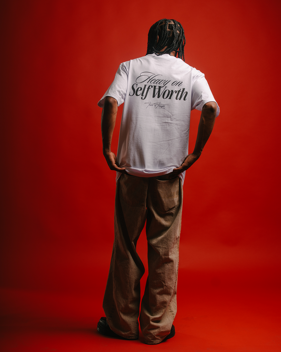 Heavy On Self Worth White Tee