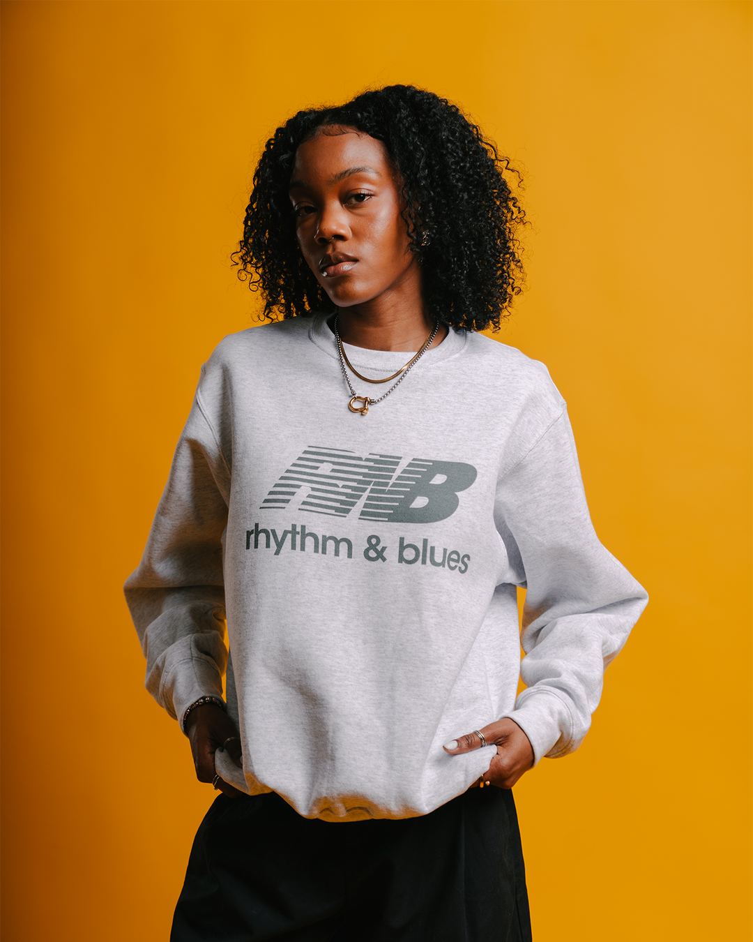 Rnb Balance White Crewneck Sweatshirt