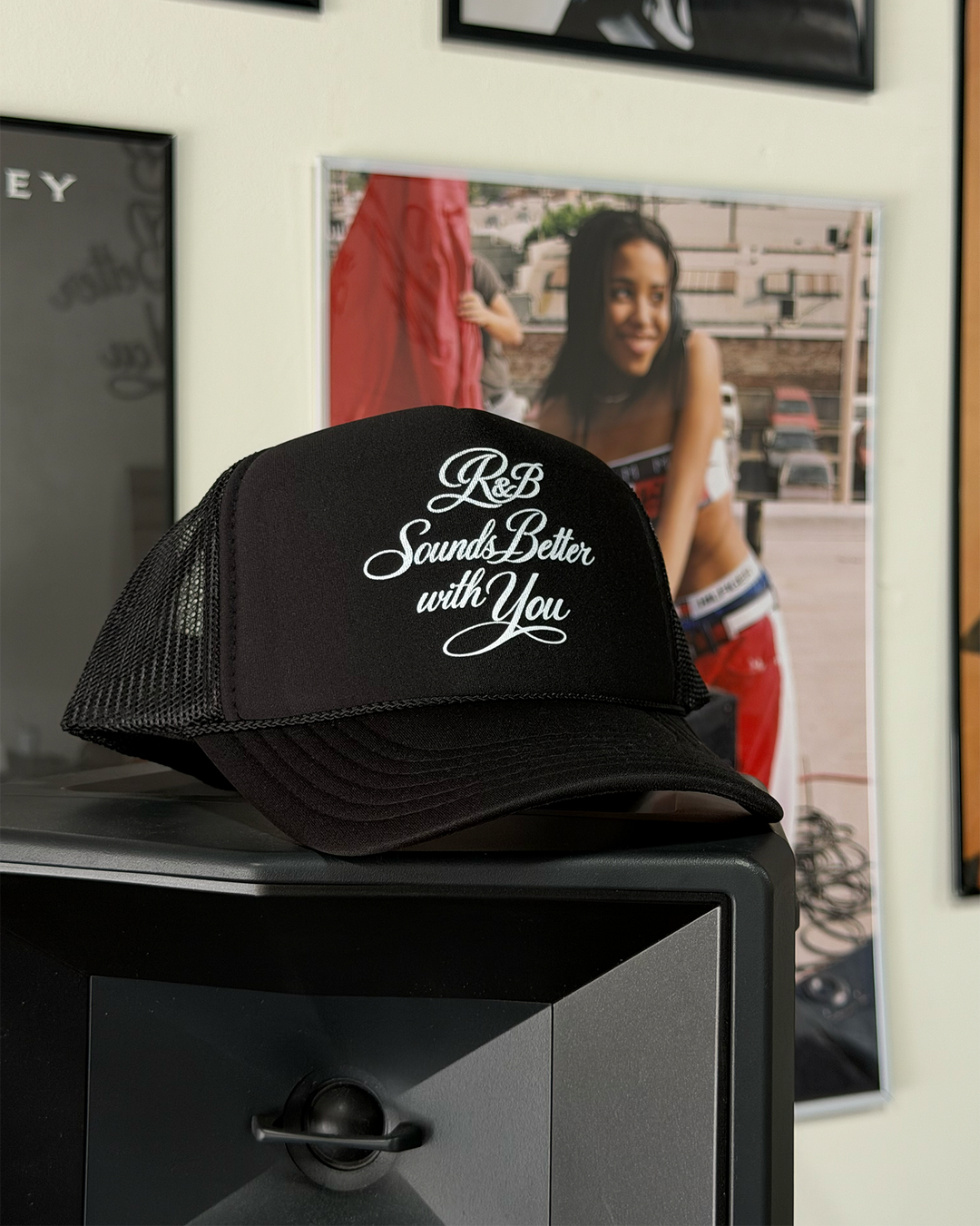 R&amp;B with You | Black Trucker Snapback