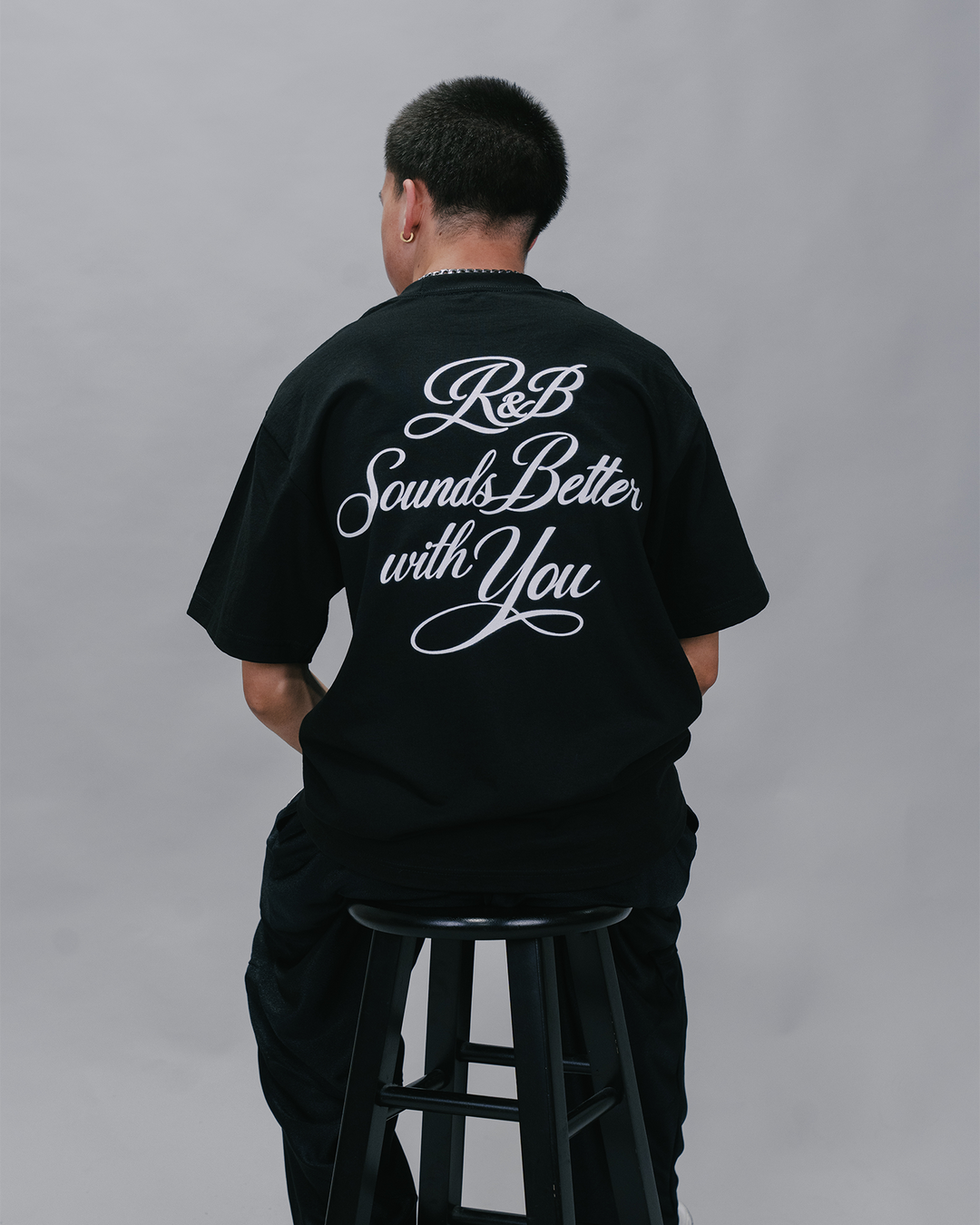 R&amp;B with You | Heavyweight Black Graphic Tee