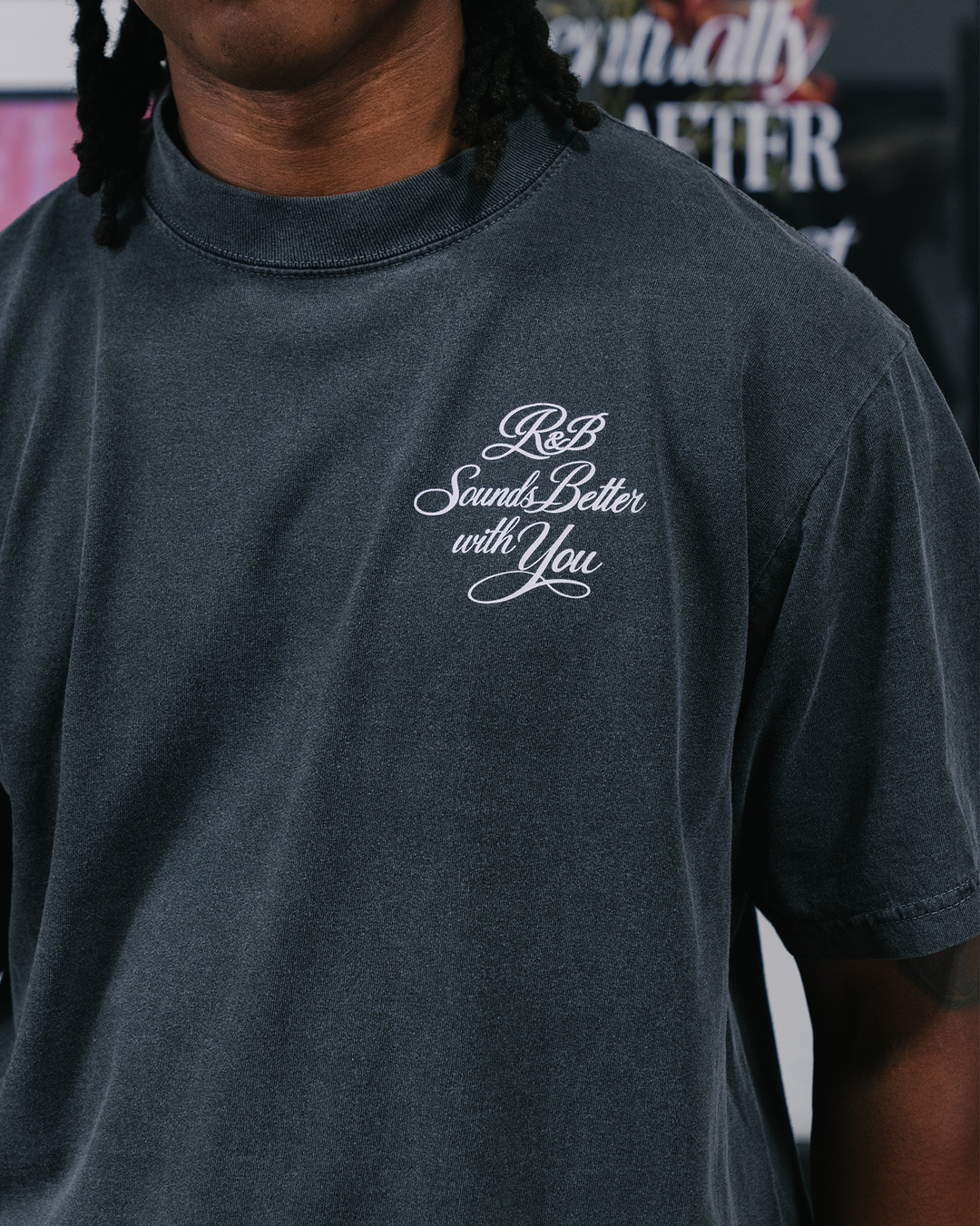 R&amp;B with You | Oversized Shadow Graphic Tee