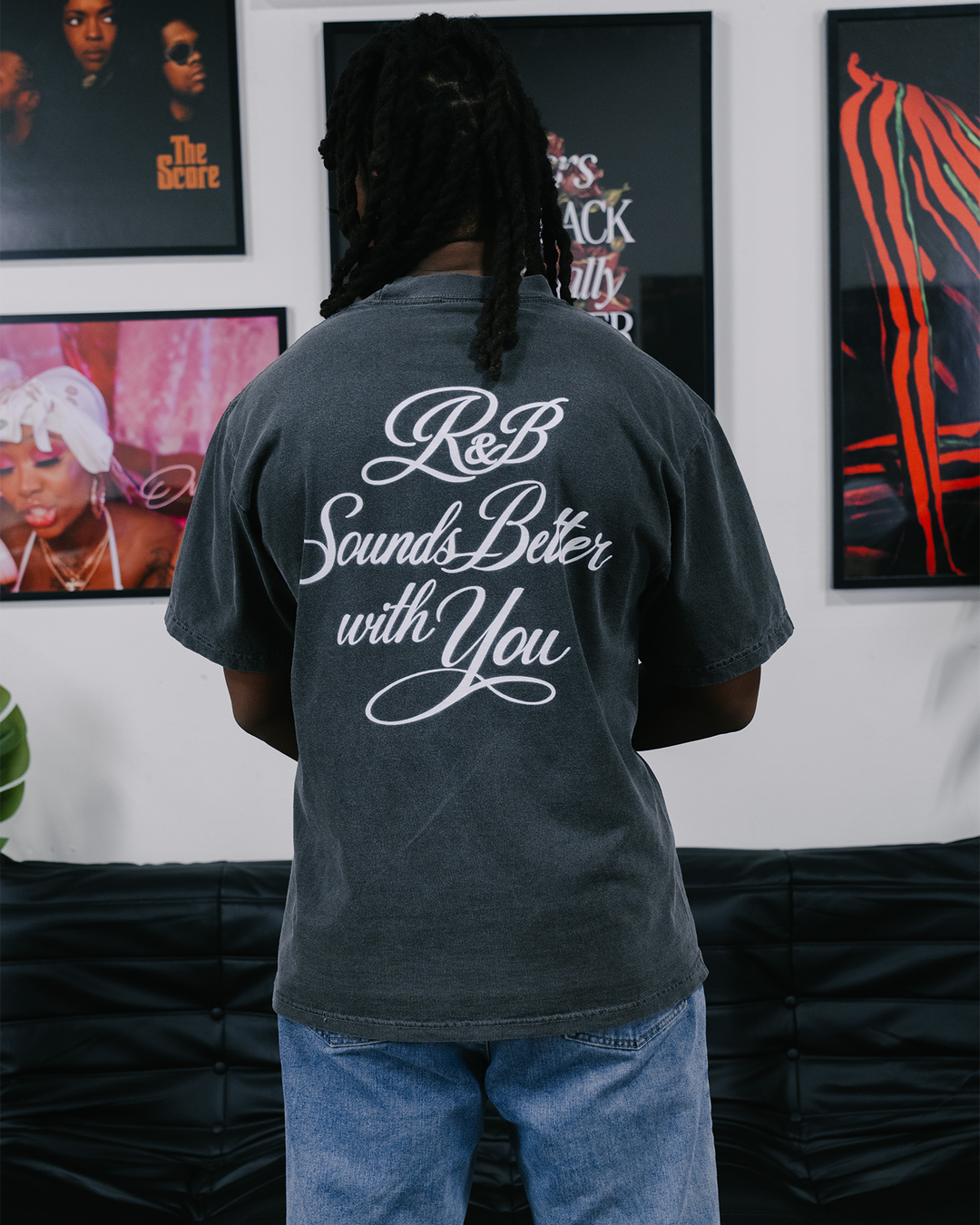 R&amp;B with You | Oversized Shadow Graphic Tee