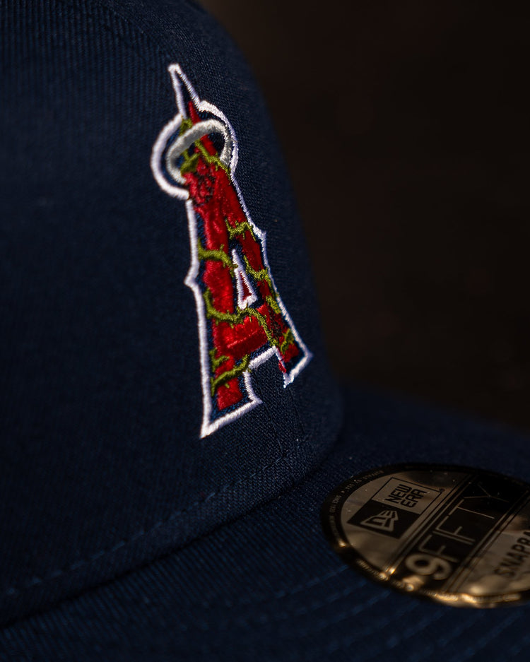 Angels City Rose New Era Navy Blue Snapback - trainofthoughtcollective