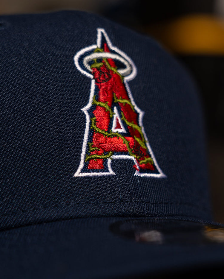 Angels City Rose New Era Navy Blue Snapback - trainofthoughtcollective