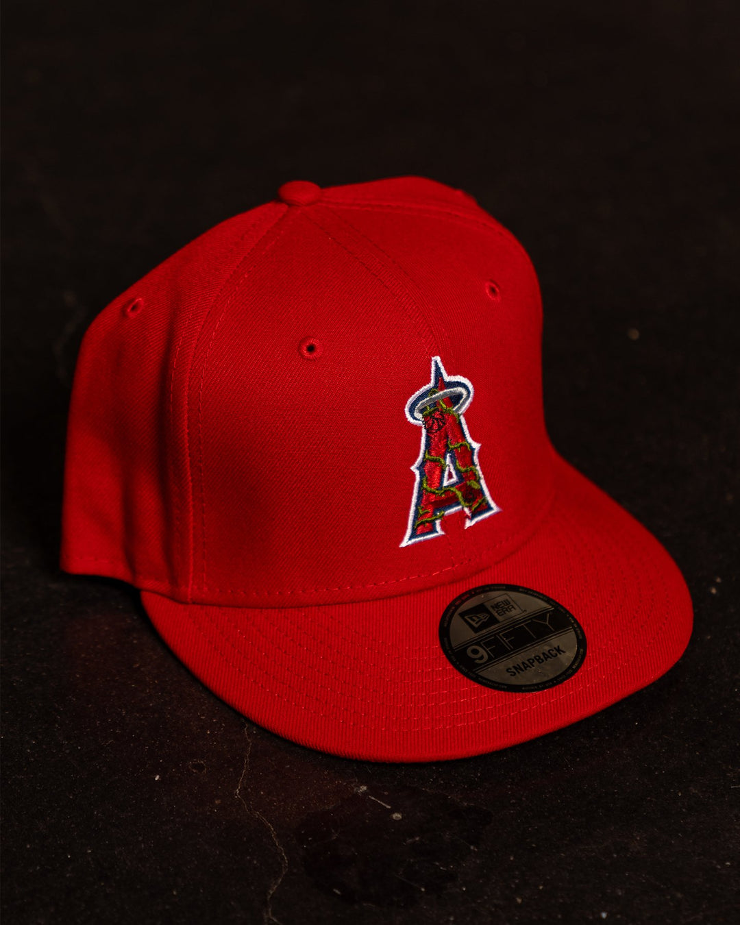 Angels City Rose New Era Red Snapback - trainofthoughtcollective