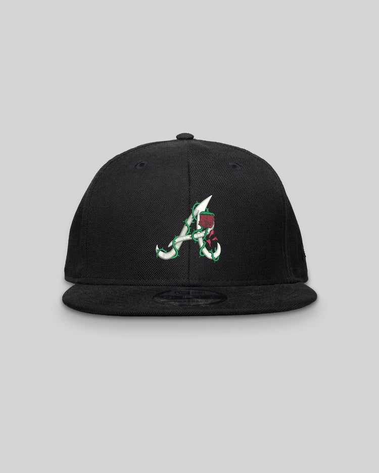 Atlanta City Rose New Era Black Snapback - trainofthoughtcollective