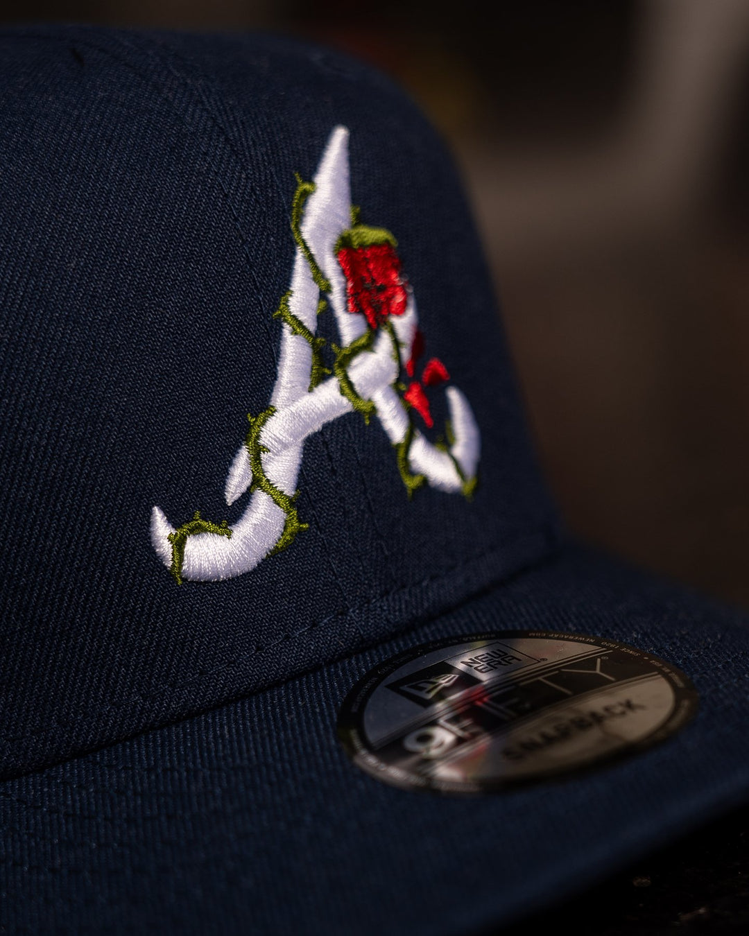 Atlanta City Rose New Era Navy Blue Snapback - trainofthoughtcollective