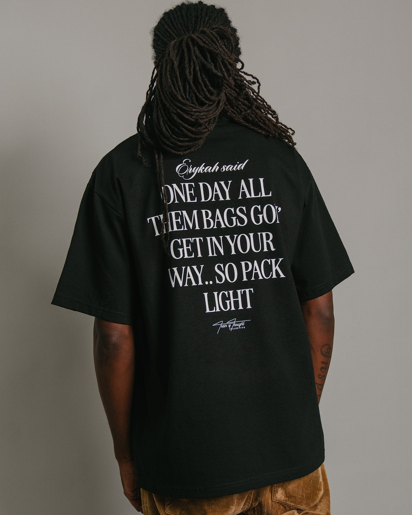 BADU Said Black Tee - trainofthoughtcollective