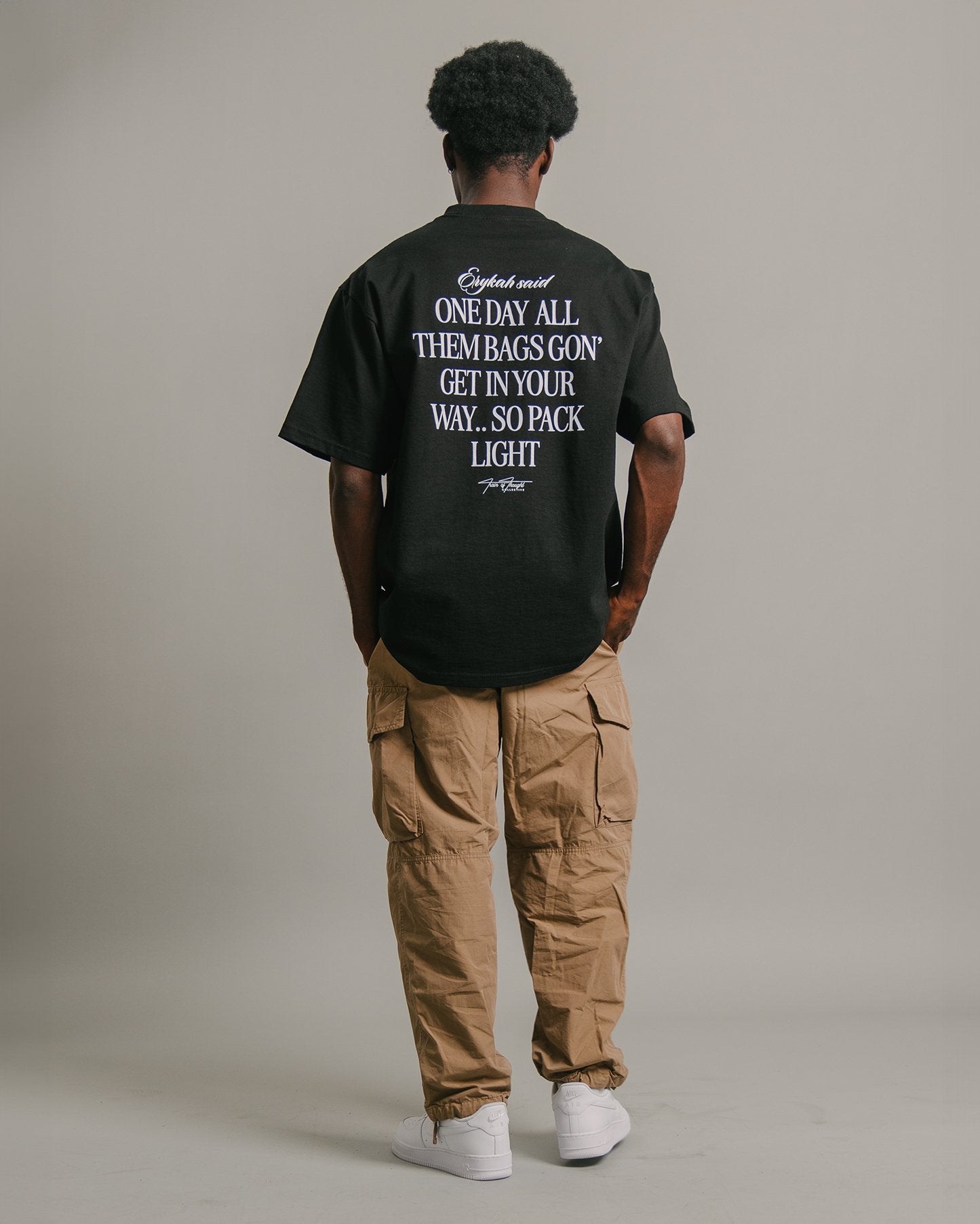 BADU Said Black Tee - trainofthoughtcollective