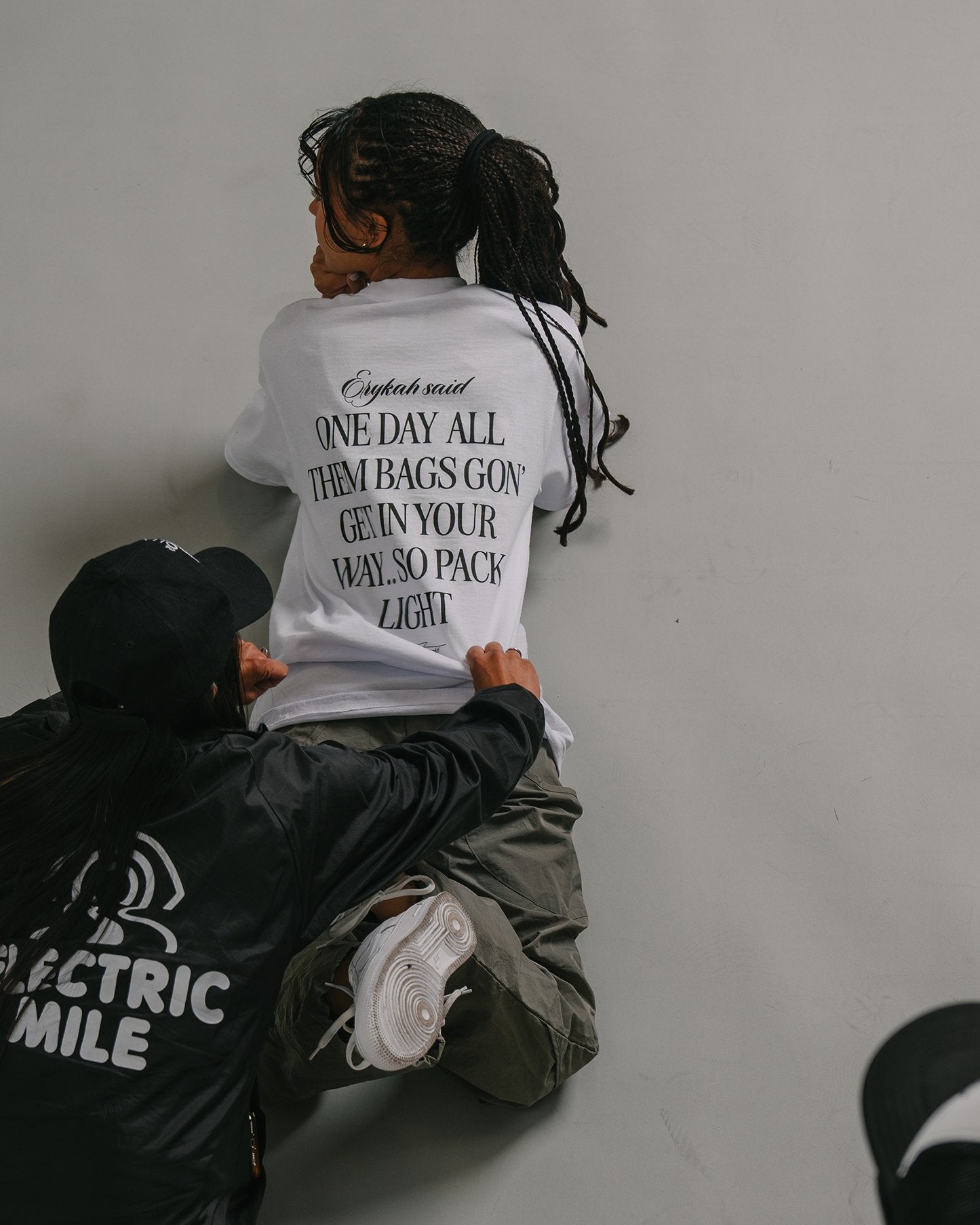 BADU Said White Tee - trainofthoughtcollective