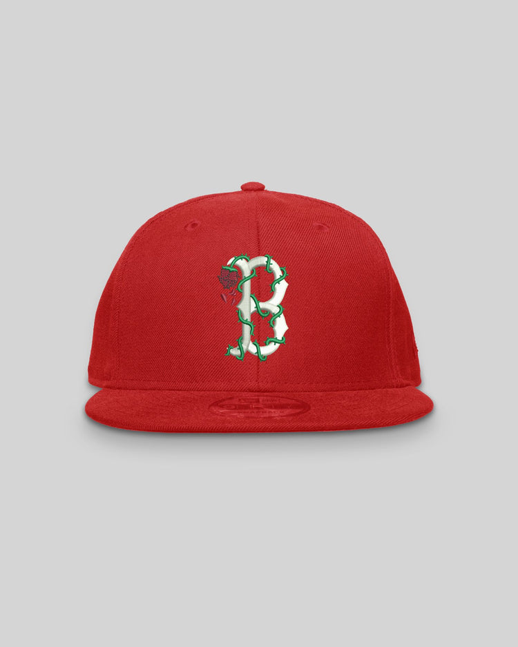 Boston City Rose New Era Red Snapback - trainofthoughtcollective