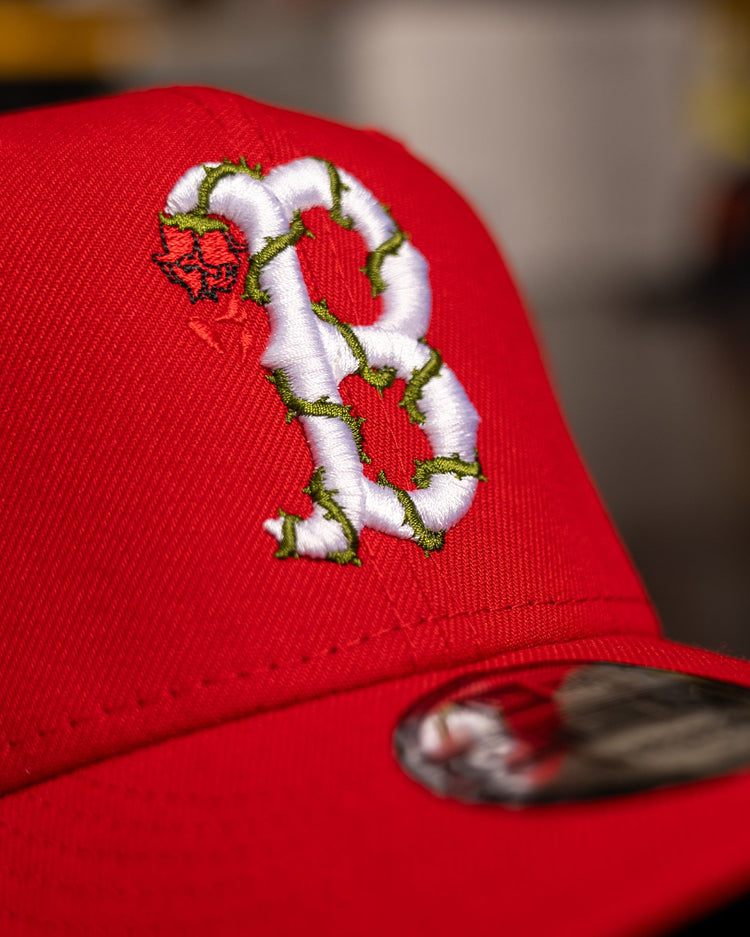 Boston City Rose New Era Red Snapback - trainofthoughtcollective