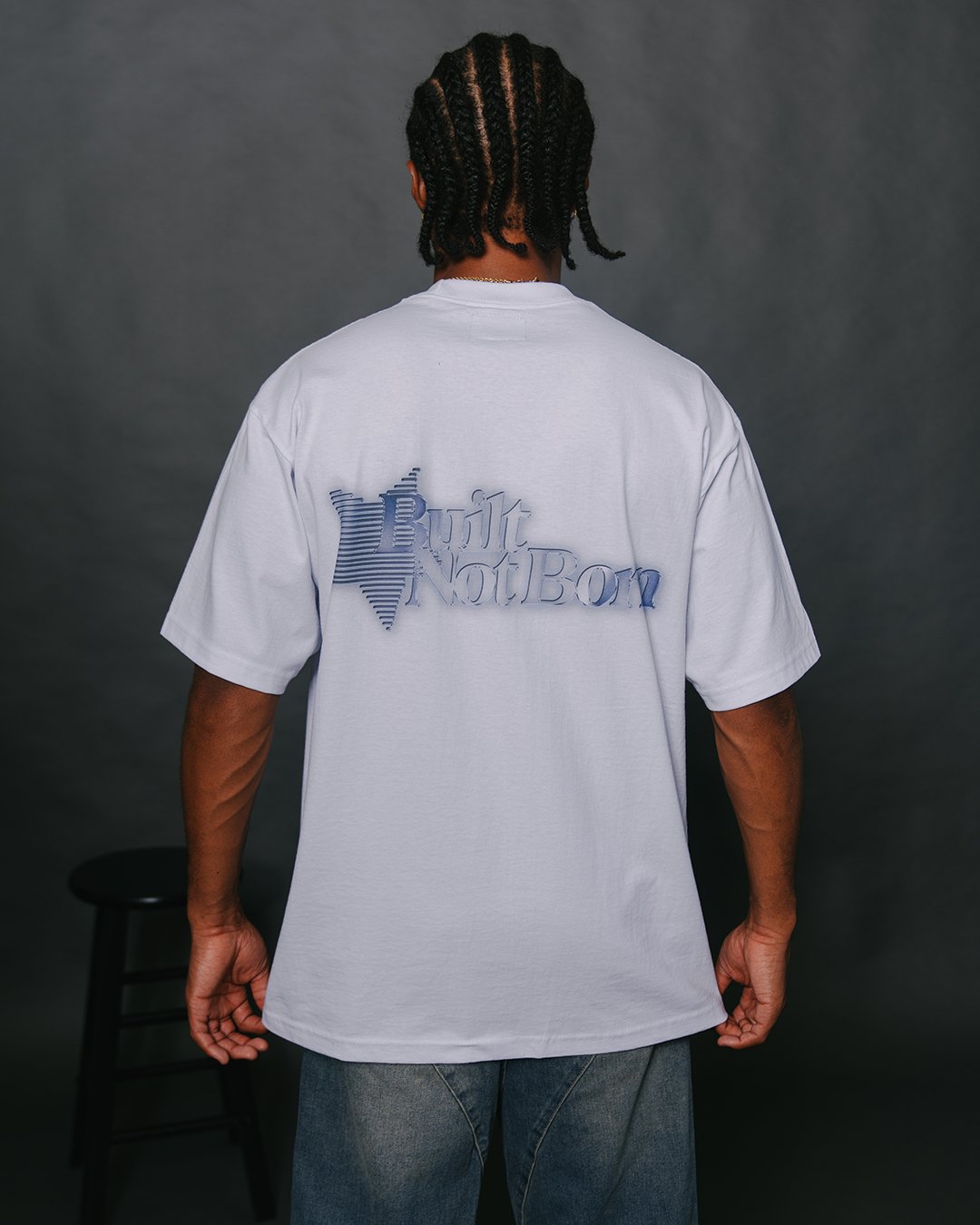 Built Not Born White Tee - trainofthoughtcollective