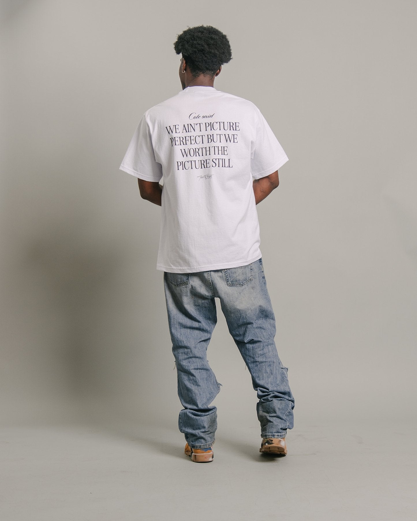 COLE Said White Tee - trainofthoughtcollective