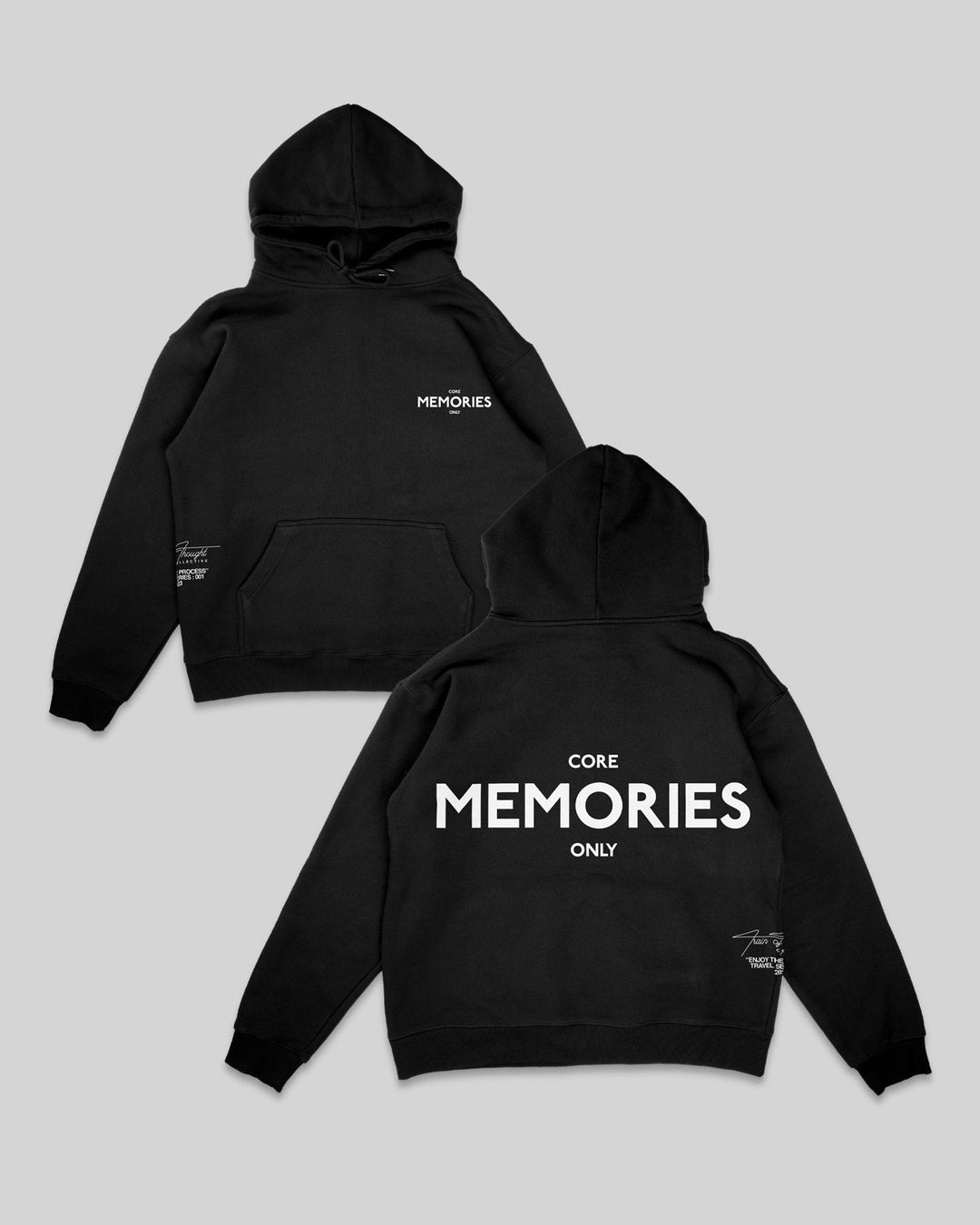 🎁 Core Memories Black Hoodie (100% off) - trainofthoughtcollective