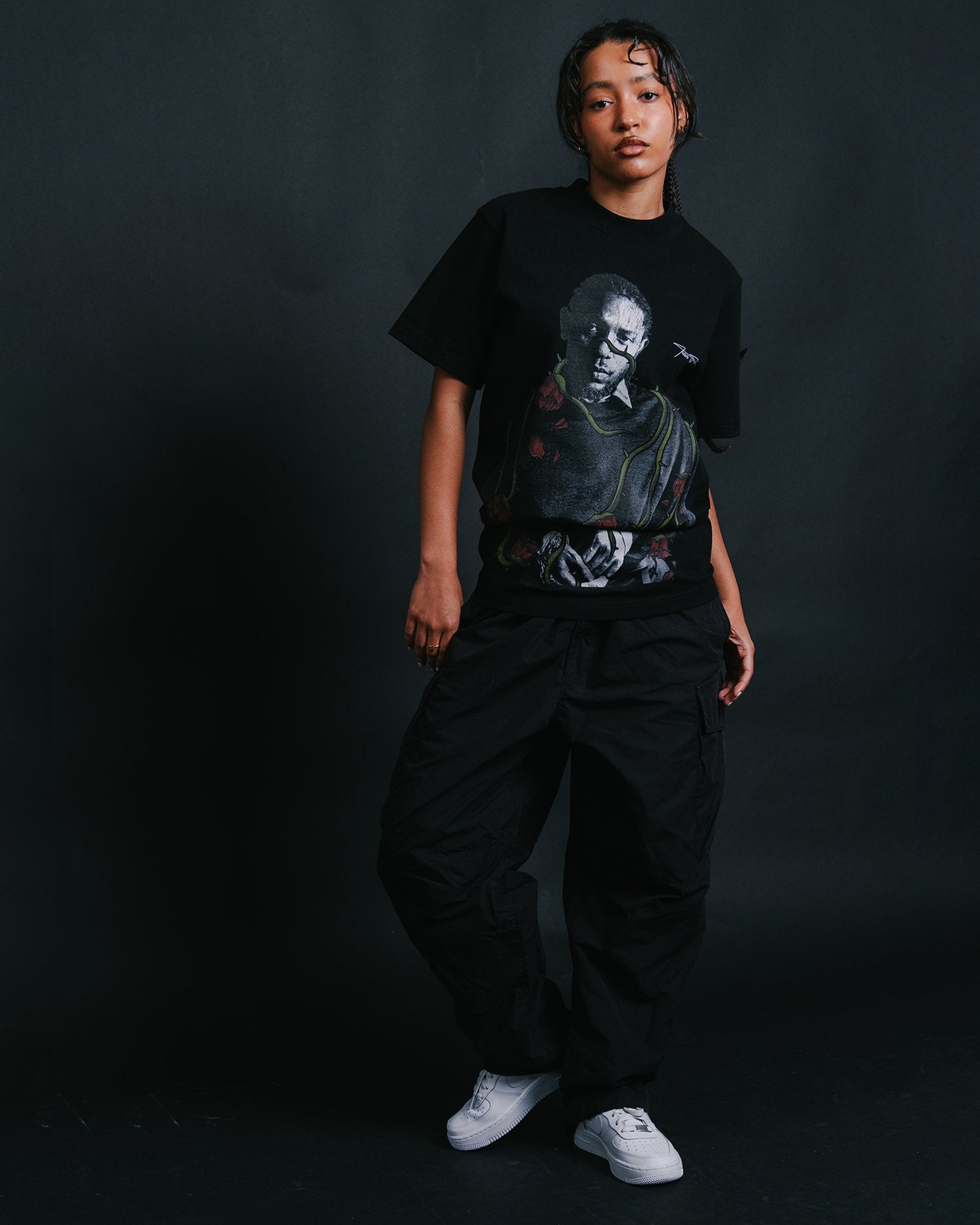 Dead Rose KDOT Black Tee - trainofthoughtcollective