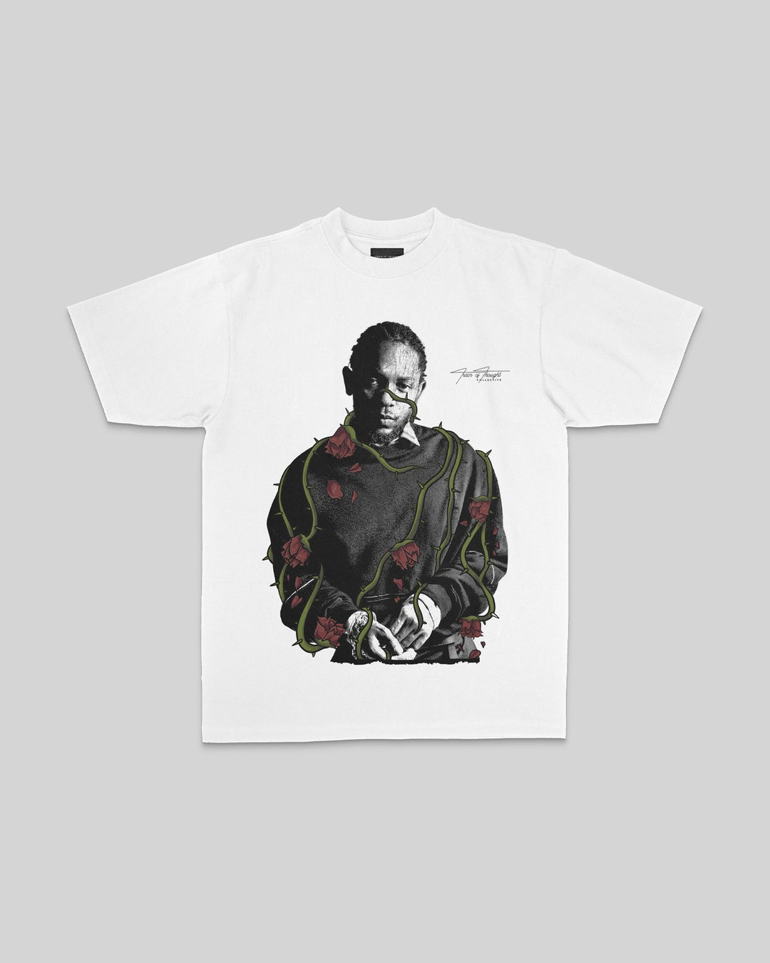 Dead Rose KDOT White Tee - trainofthoughtcollective