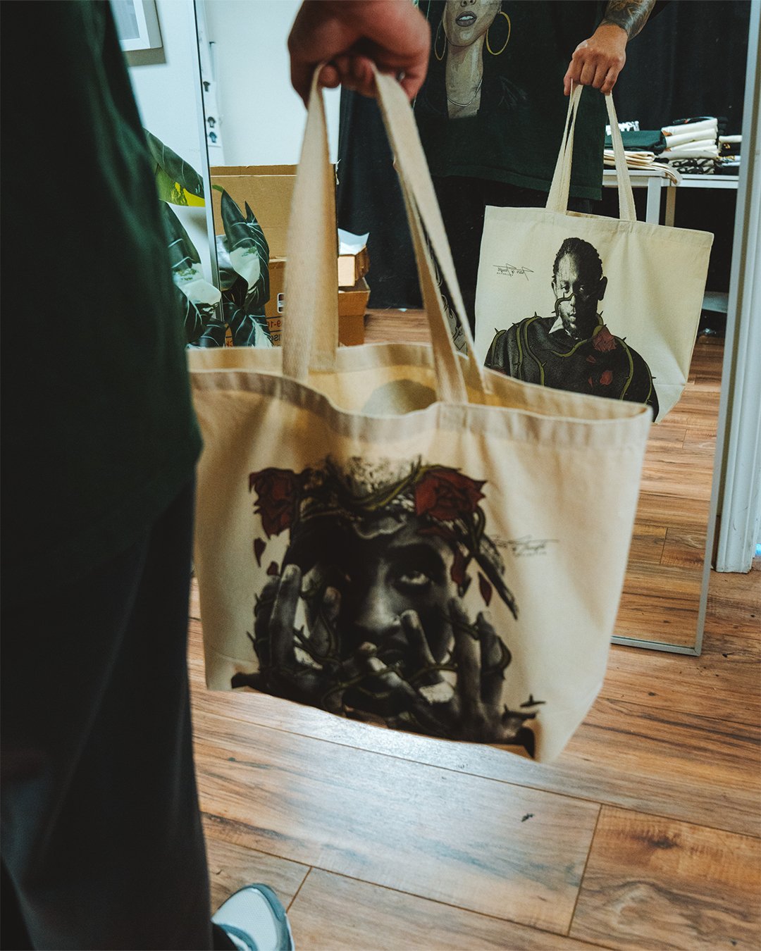 Dead Roses V1 Double - Sided Tote Bag - trainofthoughtcollective