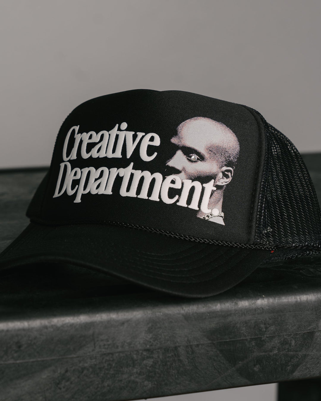 DMX Gem Dept. Black Trucker Hat - trainofthoughtcollective