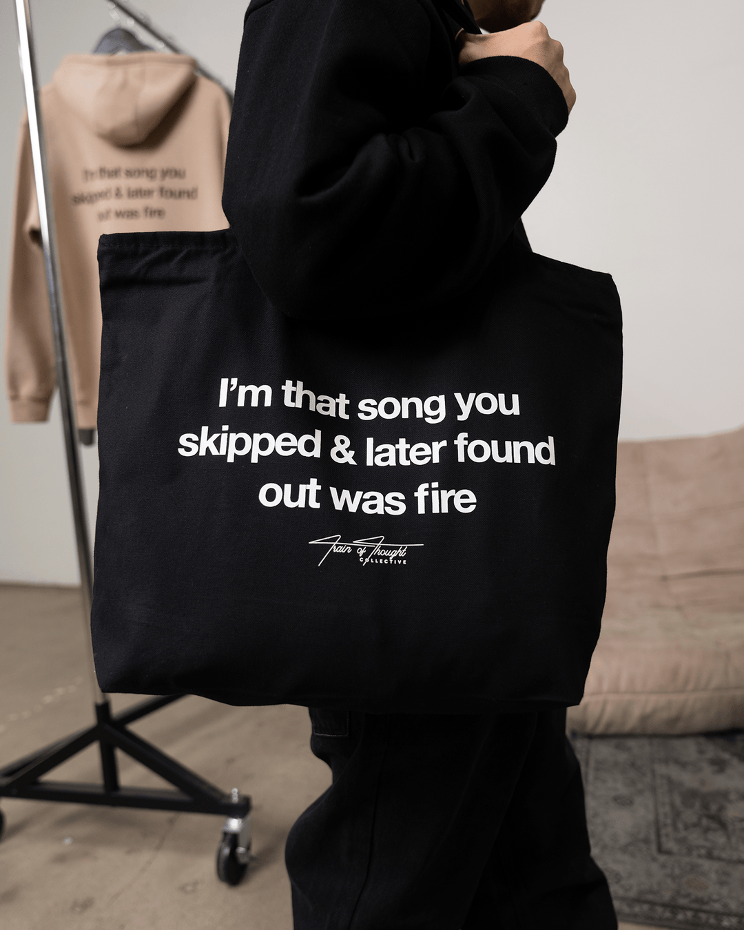 Don't Skip 24L Zippered Tote Bag - trainofthoughtcollective