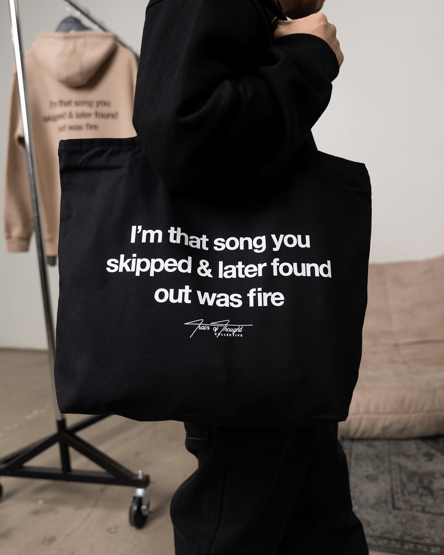 Don't Skip 24L Zippered Tote Bag - trainofthoughtcollective