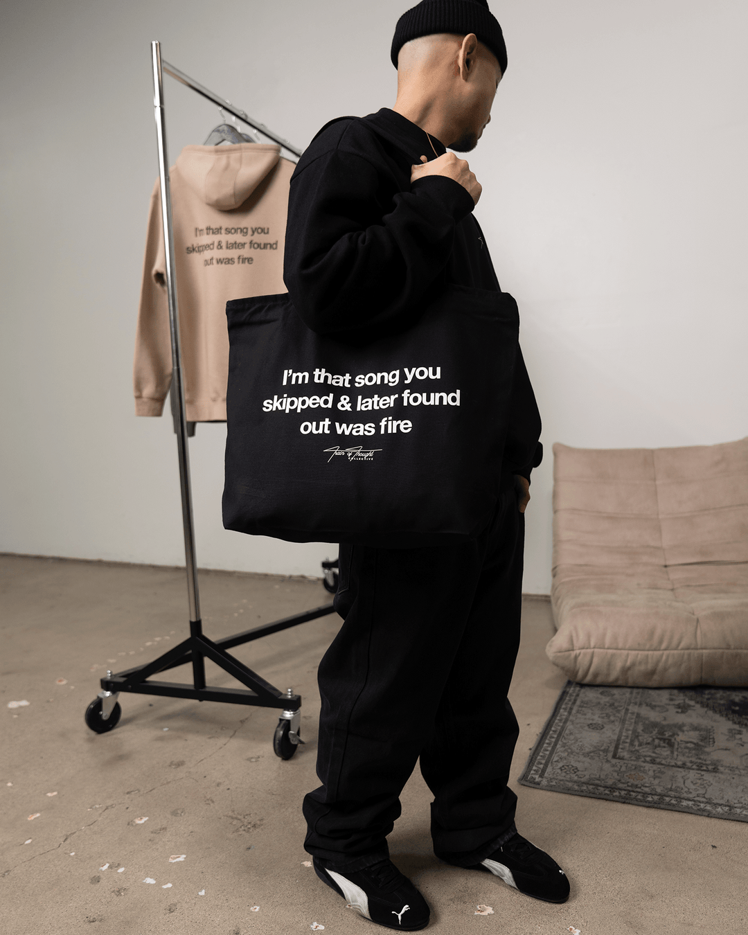 Don't Skip 24L Zippered Tote Bag - trainofthoughtcollective
