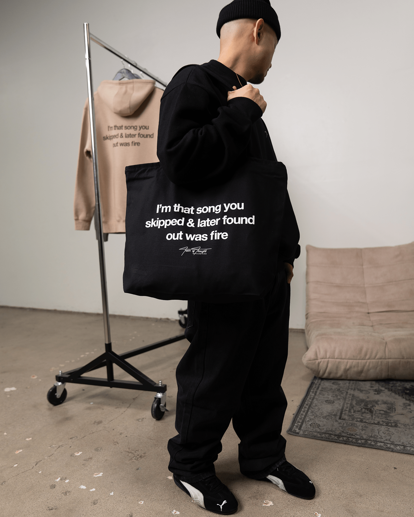 Don't Skip 24L Zippered Tote Bag - trainofthoughtcollective