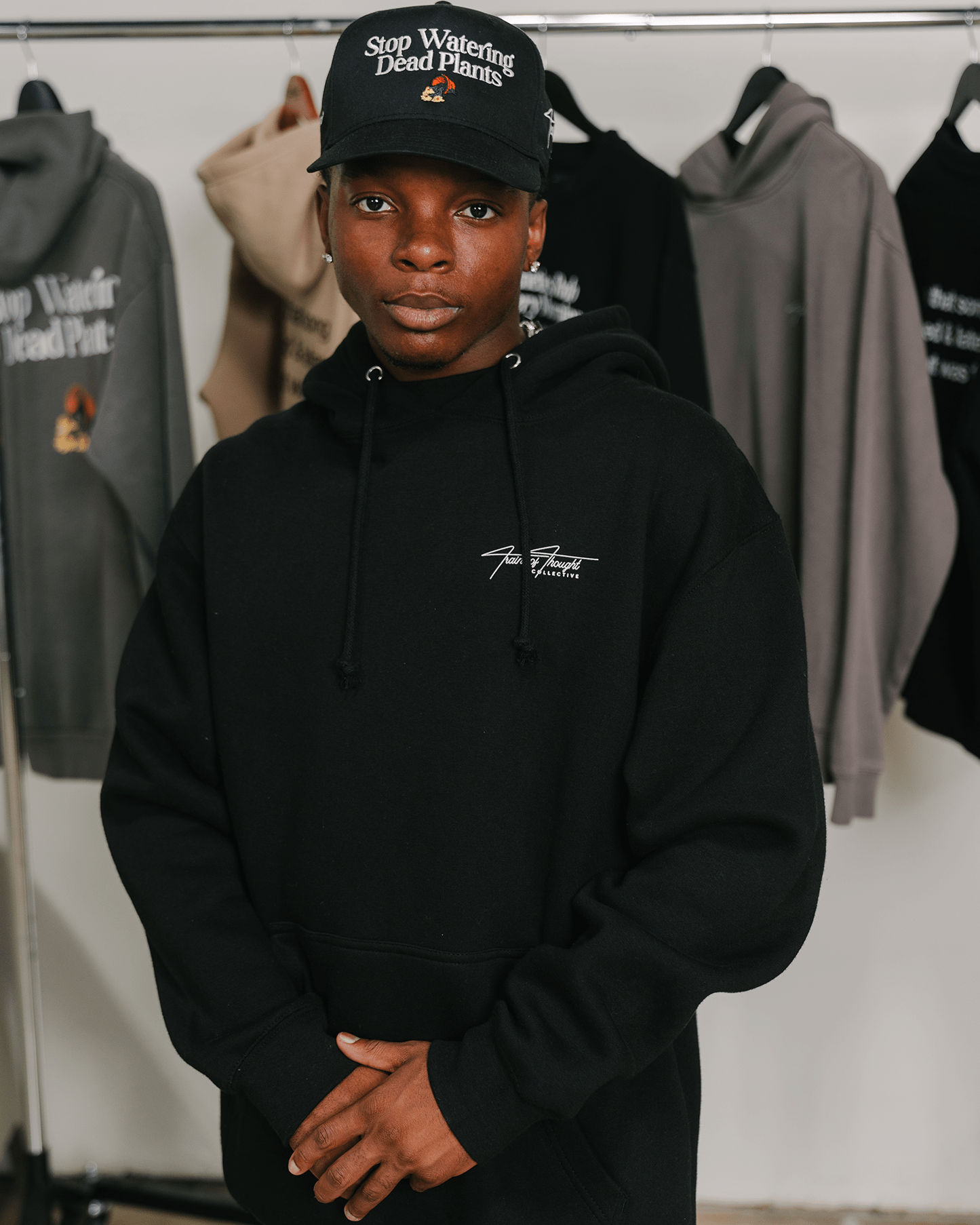 Don't Skip Black Hoodie - trainofthoughtcollective