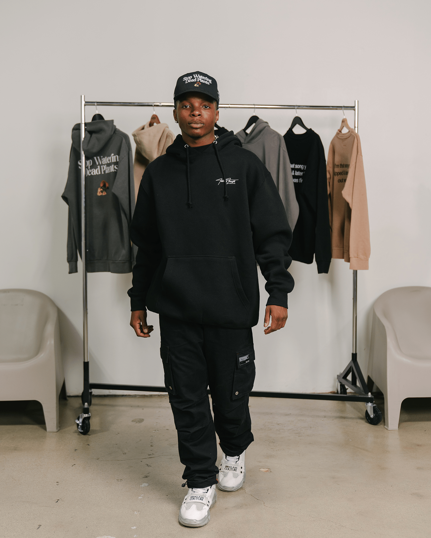 Don't Skip Black Hoodie - trainofthoughtcollective