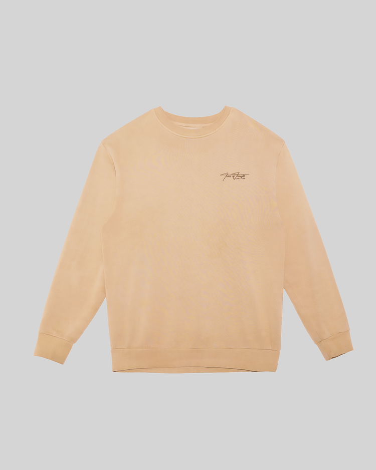 Don't Skip Mushroom Crewneck Sweatshirt - trainofthoughtcollective