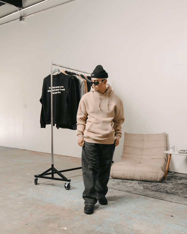 Don't Skip Mushroom Hoodie - trainofthoughtcollective