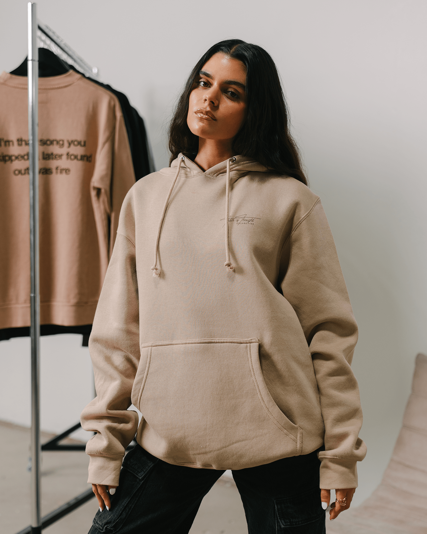 Don't Skip Mushroom Hoodie - trainofthoughtcollective