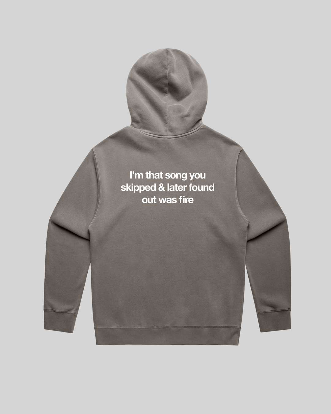 Don't Skip Relaxed Grey Hoodie - trainofthoughtcollective