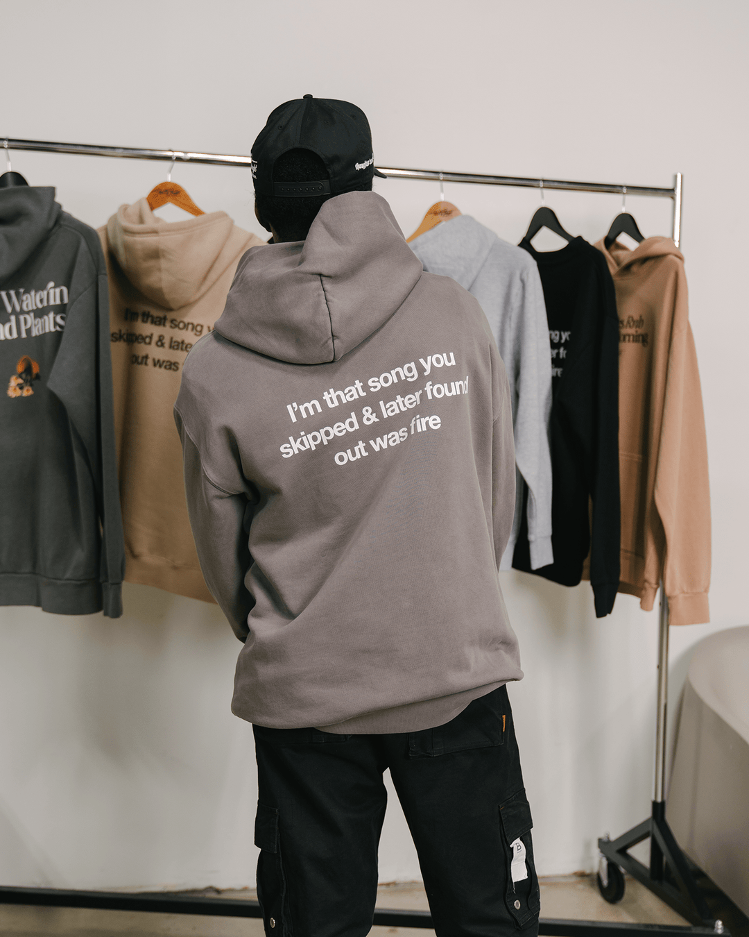 Don't Skip Relaxed Grey Hoodie - trainofthoughtcollective