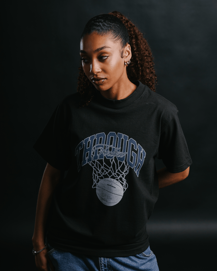 Follow Through Black Tee - trainofthoughtcollective