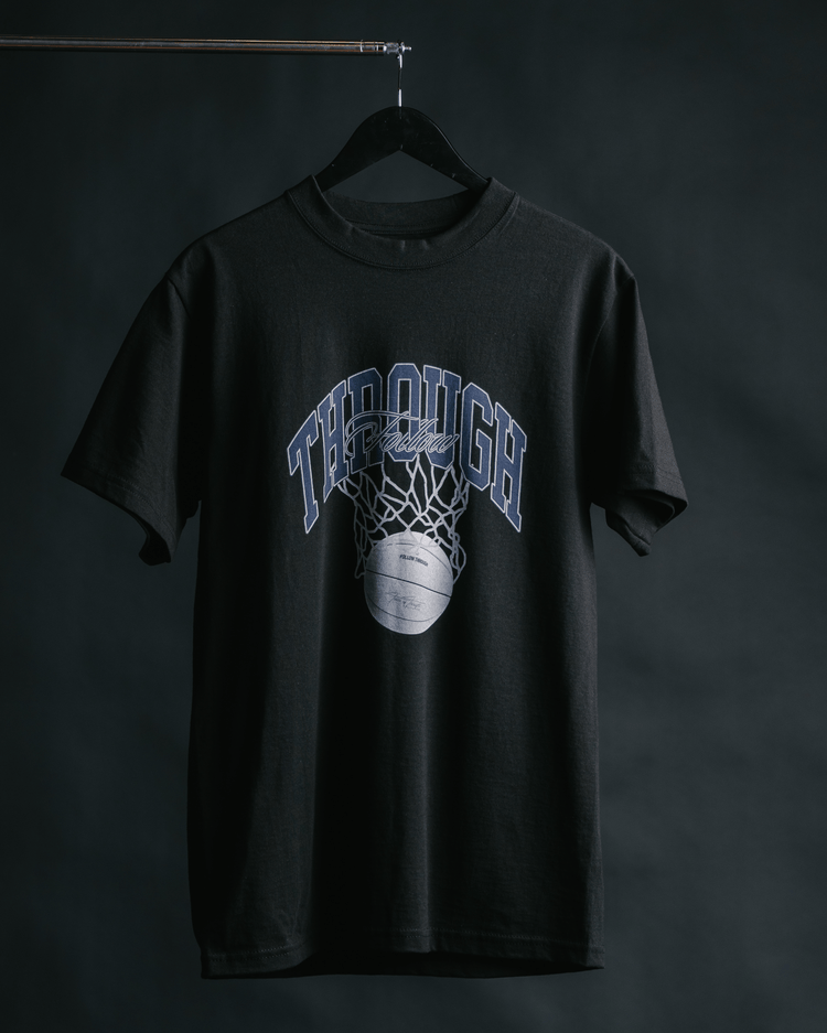 Follow Through Black Tee - trainofthoughtcollective