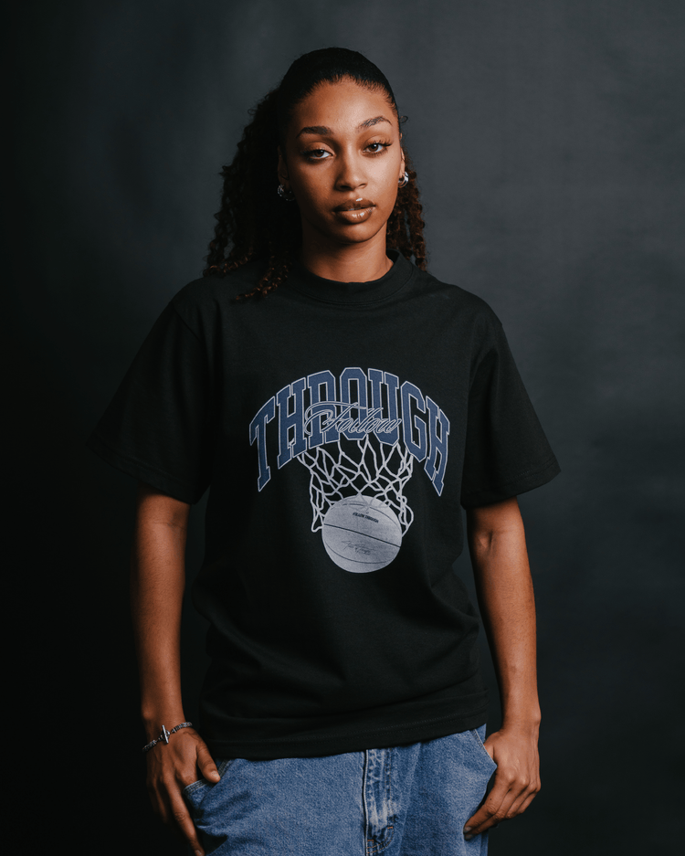 Follow Through Black Tee - trainofthoughtcollective