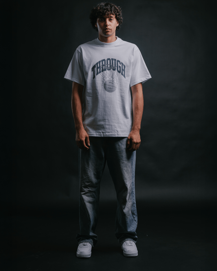 Follow Through White Tee - trainofthoughtcollective