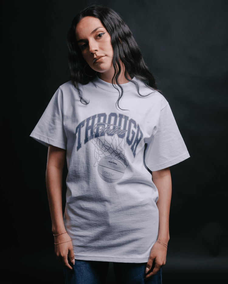 Follow Through White Tee - trainofthoughtcollective
