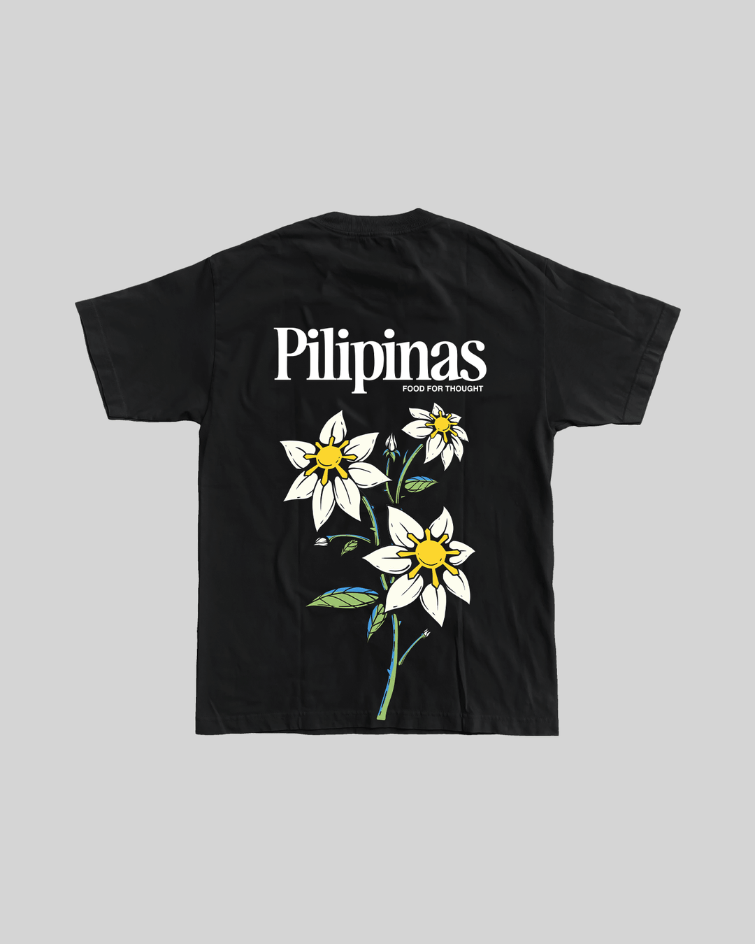 Food For Thought Tee Vol. 3 | Black Classic Tee - trainofthoughtcollective
