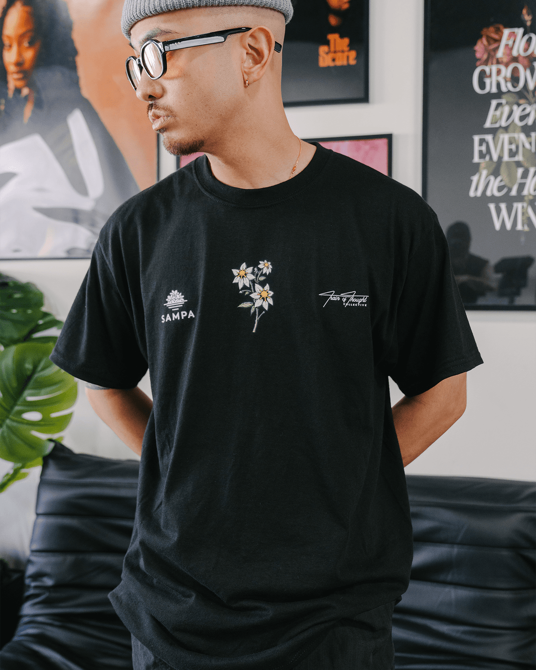 Food For Thought Tee Vol. 3 | Black Classic Tee - trainofthoughtcollective