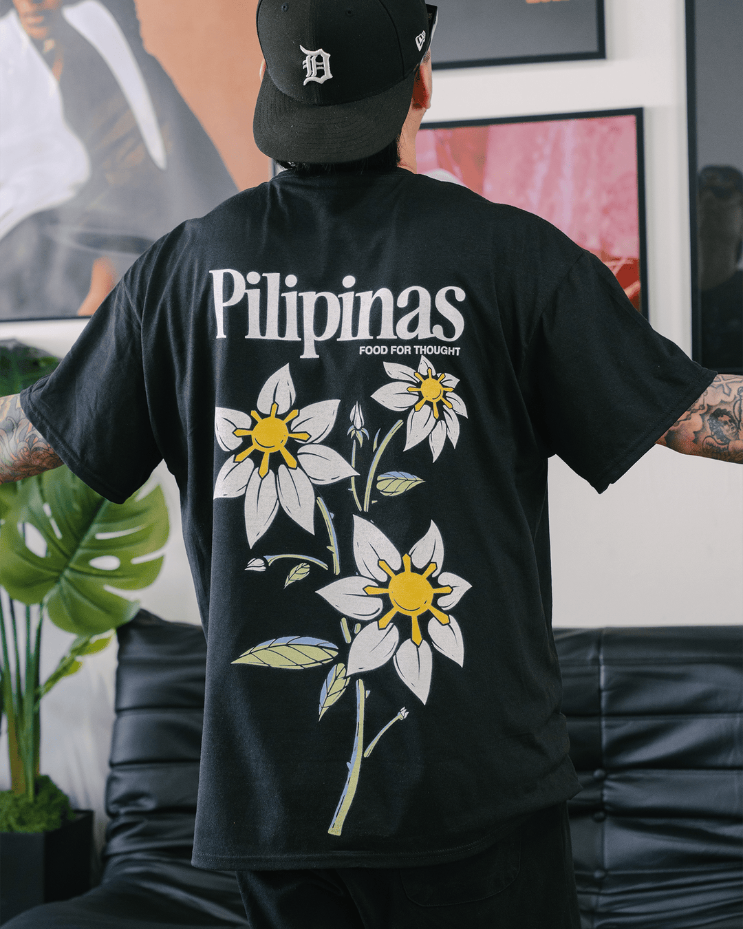 Food For Thought Tee Vol. 3 | Black Classic Tee - trainofthoughtcollective