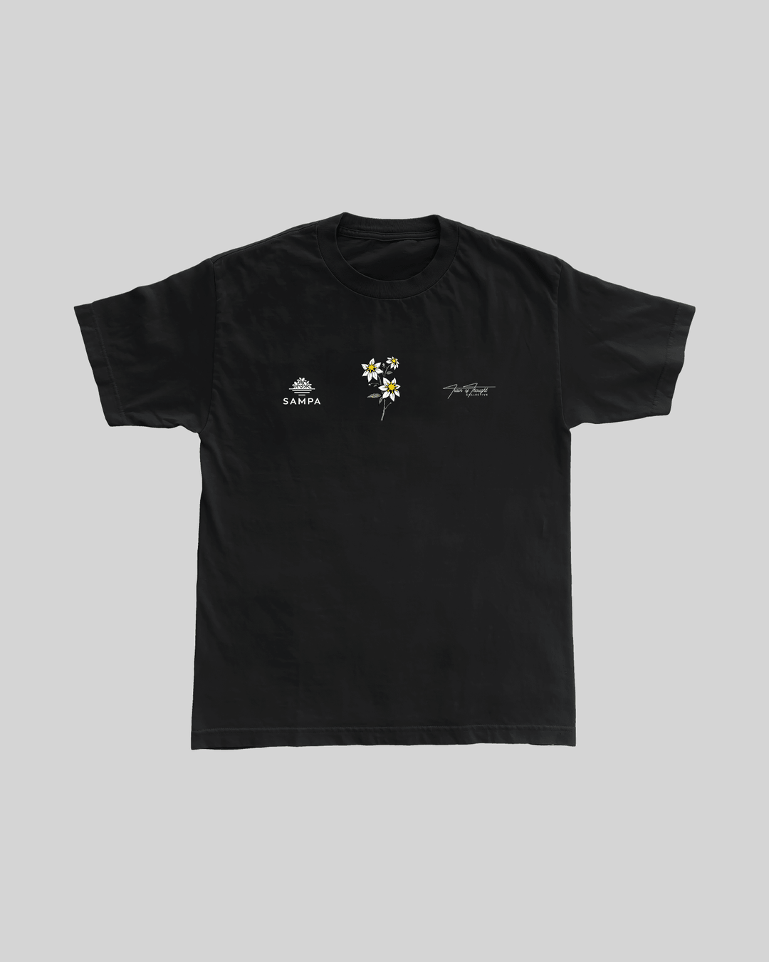 Food For Thought Tee Vol. 3 | Black Classic Tee - trainofthoughtcollective