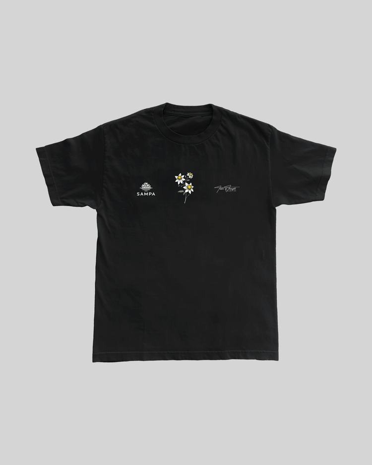 Food For Thought Tee Vol. 3 | Black Classic Tee - trainofthoughtcollective