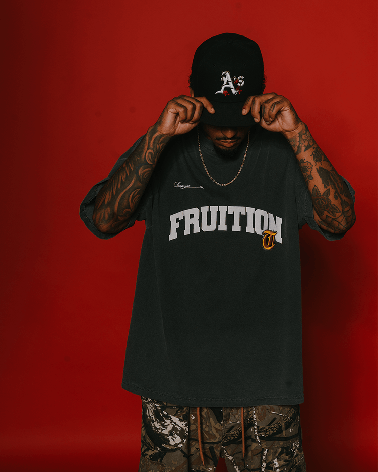 Fruition V2 Applique Oversized Shadow Tee - trainofthoughtcollective