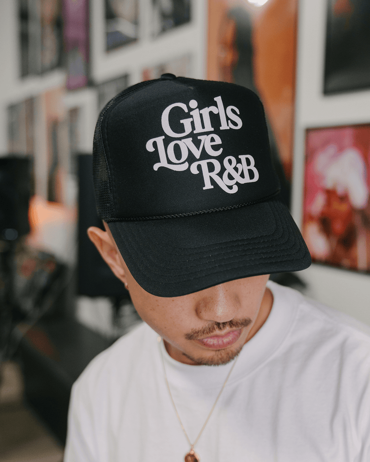Girls Love R&B V1 | Black Trucker Snapback - trainofthoughtcollective