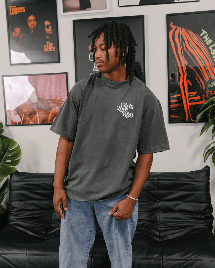 Girls Love R&B V1 | Oversized Shadow Graphic Tee - trainofthoughtcollective