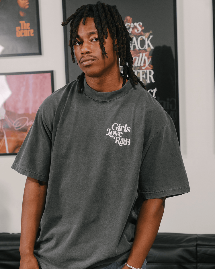 Girls Love R&B V1 | Oversized Shadow Graphic Tee - trainofthoughtcollective