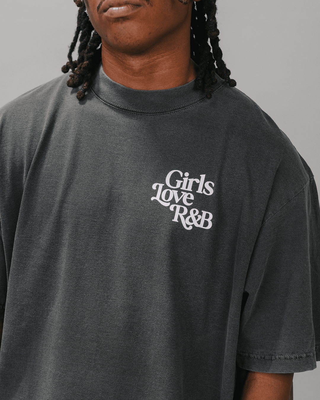 Girls Love R&amp;B V1 | Oversized Shadow Graphic Tee - trainofthoughtcollective