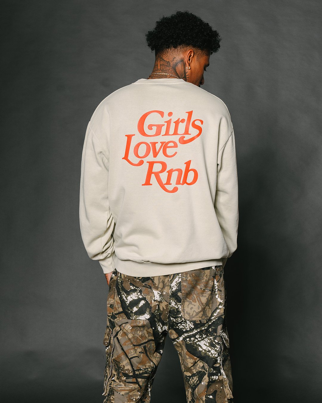 Girls Love Rnb Lunar Rock Crewneck Sweatshirt - trainofthoughtcollective